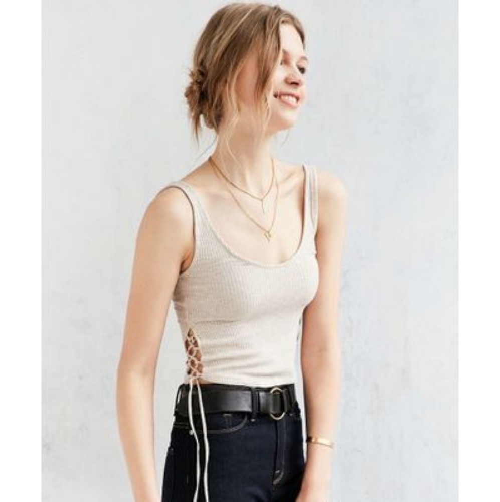 Project Social Urban Outfitters Side Tie Tank Top